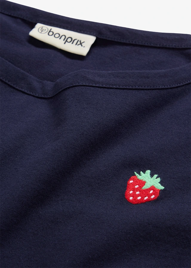 T-shirt van puur katoen • donkerblauw • product-page.page-title-suffix