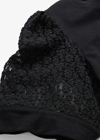 Tričko z bavlněné směsi • černá • bonprix obchod