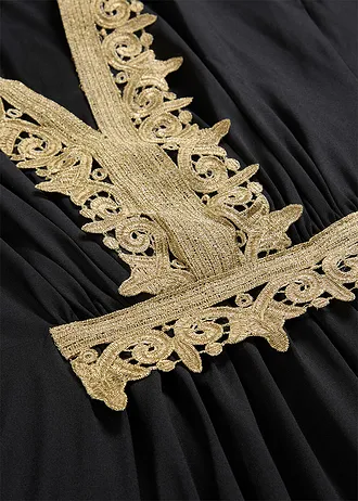 Robe midi à dentelle • noir • Boutique bonprix