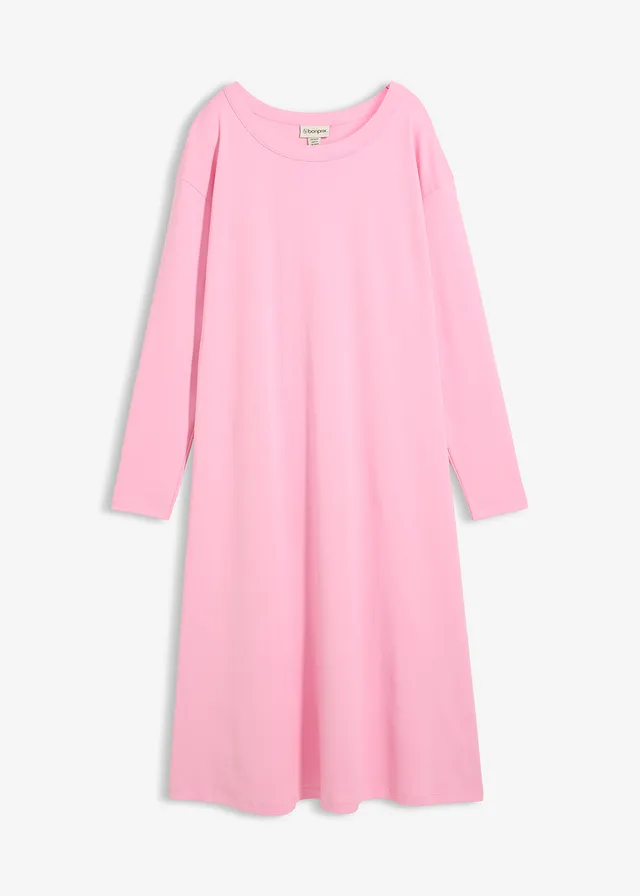 Robe en jersey 100% coton épais, Couleur: rose