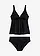 Tankini met verstelbare bandjes (2-dlg. set), Kleur: zwart