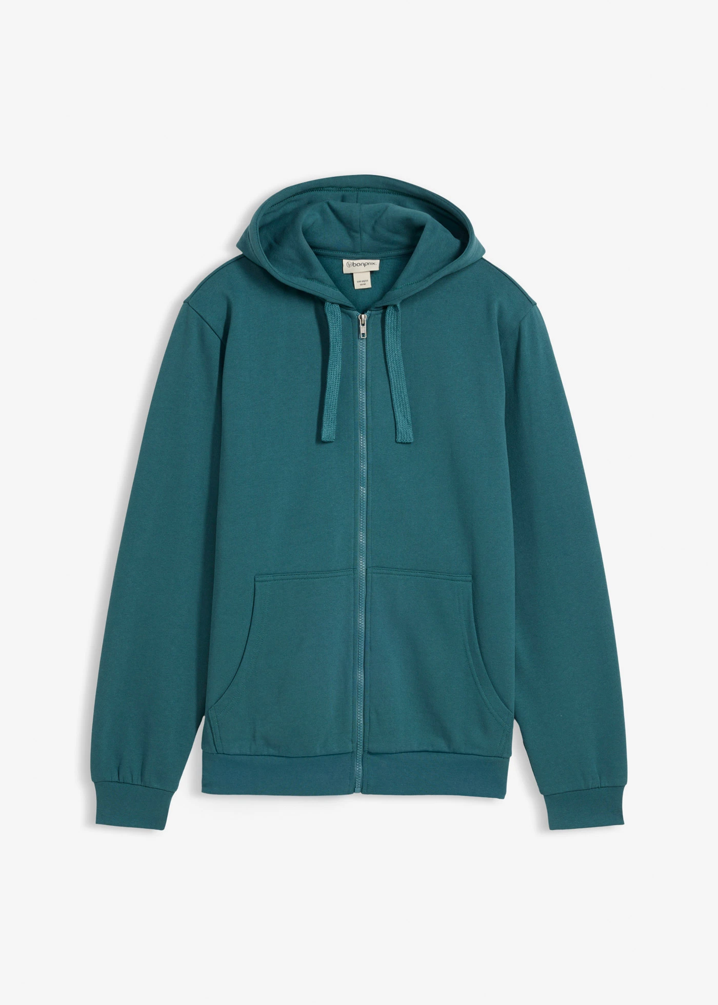 Hoodie met ritssluiting • pepergroen • bonprix online shop