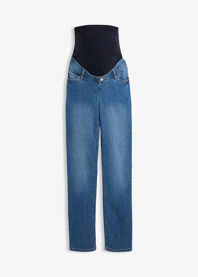 Zwangerschapsjeans van biologisch katoen, straight leg
