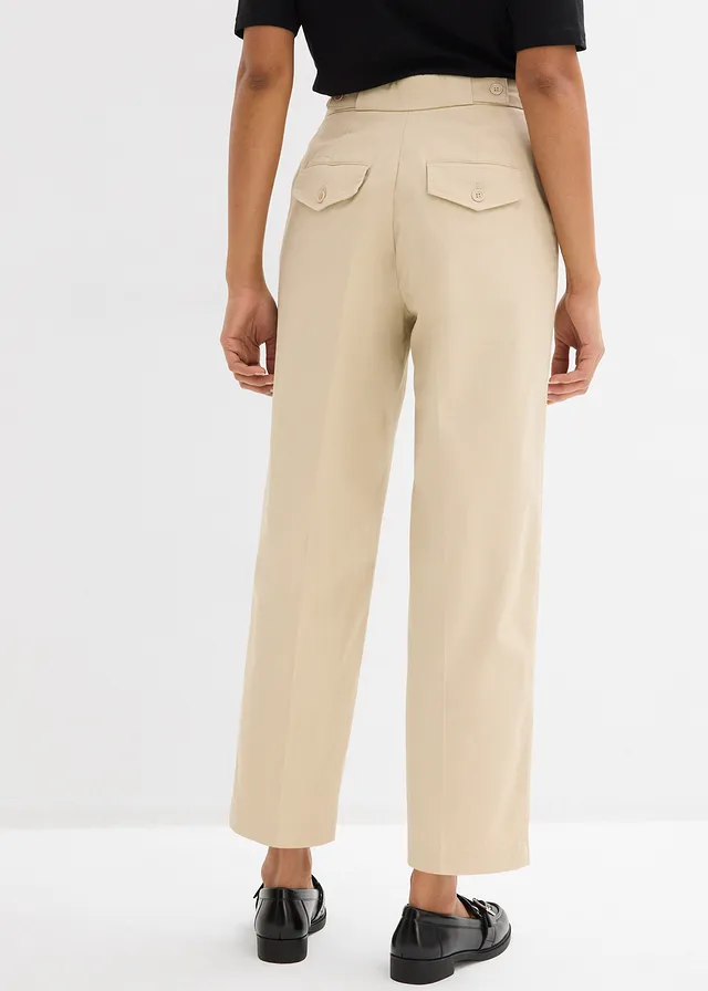 Chino van katoenen twill • lichtsand • product-page.page-title-suffix