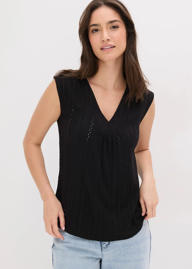Top en broderie anglaise • noir • product-page.page-title-suffix