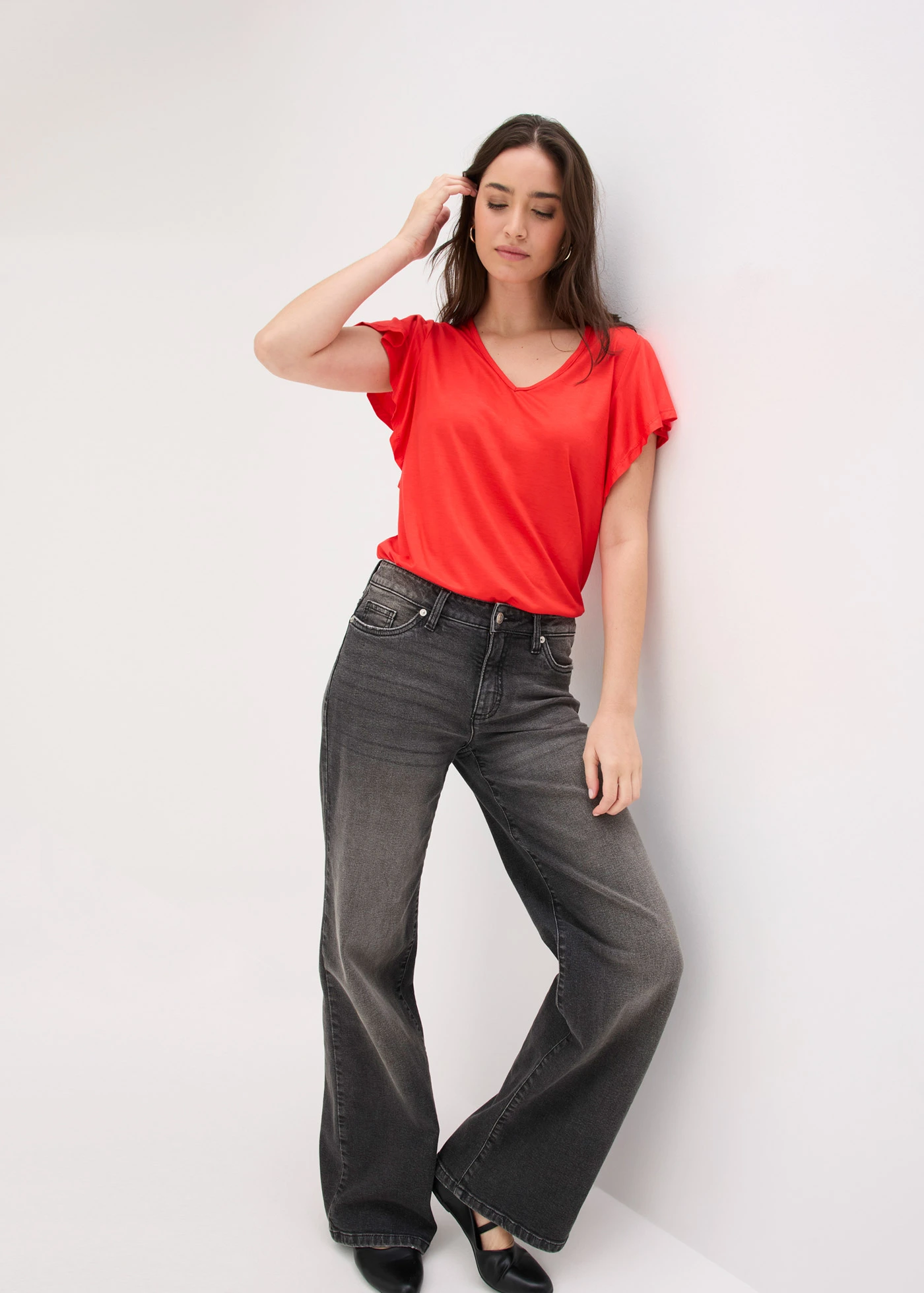 Shirt van zacht viscose • aardbeirood • bonprix online shop