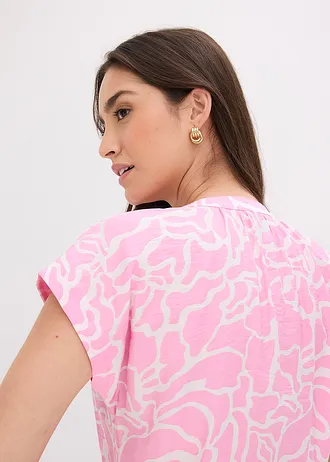 Gedessineerde tuniek blouse • roze/wit gedessineerd • bonprix online shop