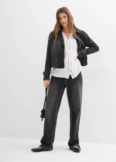 Tuniekblouse van luchtige mousseline • wit • bonprix online shop