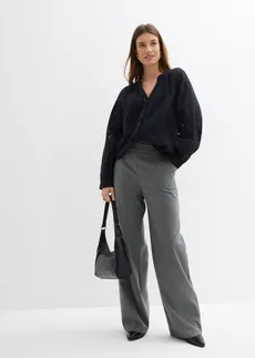 Tuniková blúzka zo vzdušného mušelínu • čierna • obchod bonprix