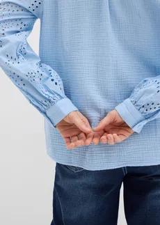 Tuniková blúzka zo vzdušného mušelínu • svetlomodrá • obchod bonprix