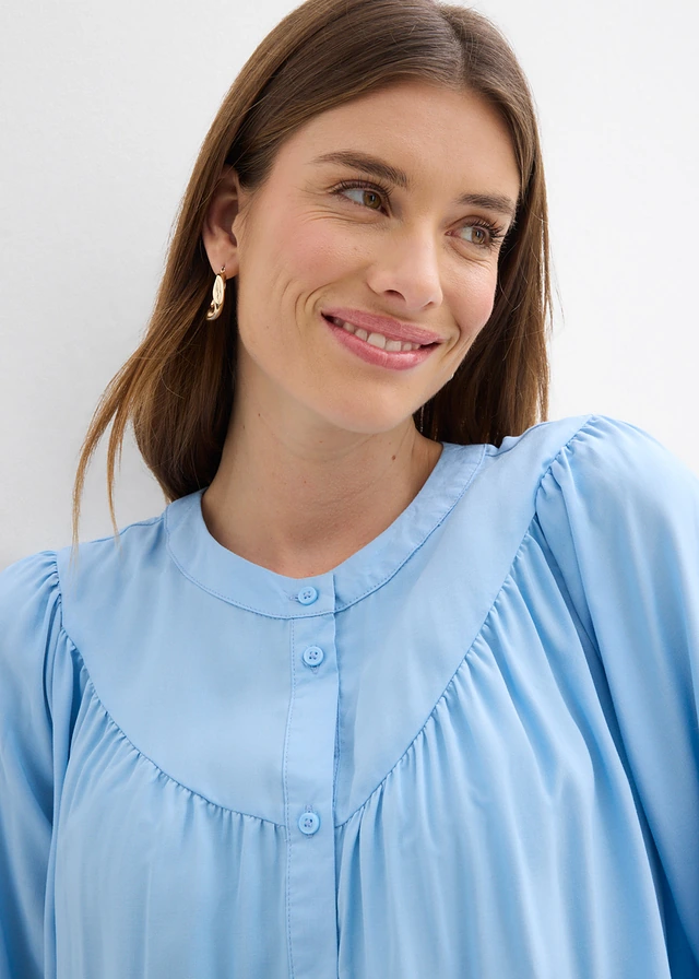 Prairieblouse van soepele viscose • lichtblauw • product-page.page-title-suffix