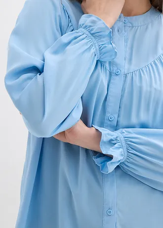 Prairieblouse van soepele viscose • lichtblauw • bonprix online shop