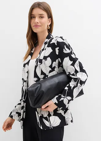 Sacou • negru floral • magazin bonprix