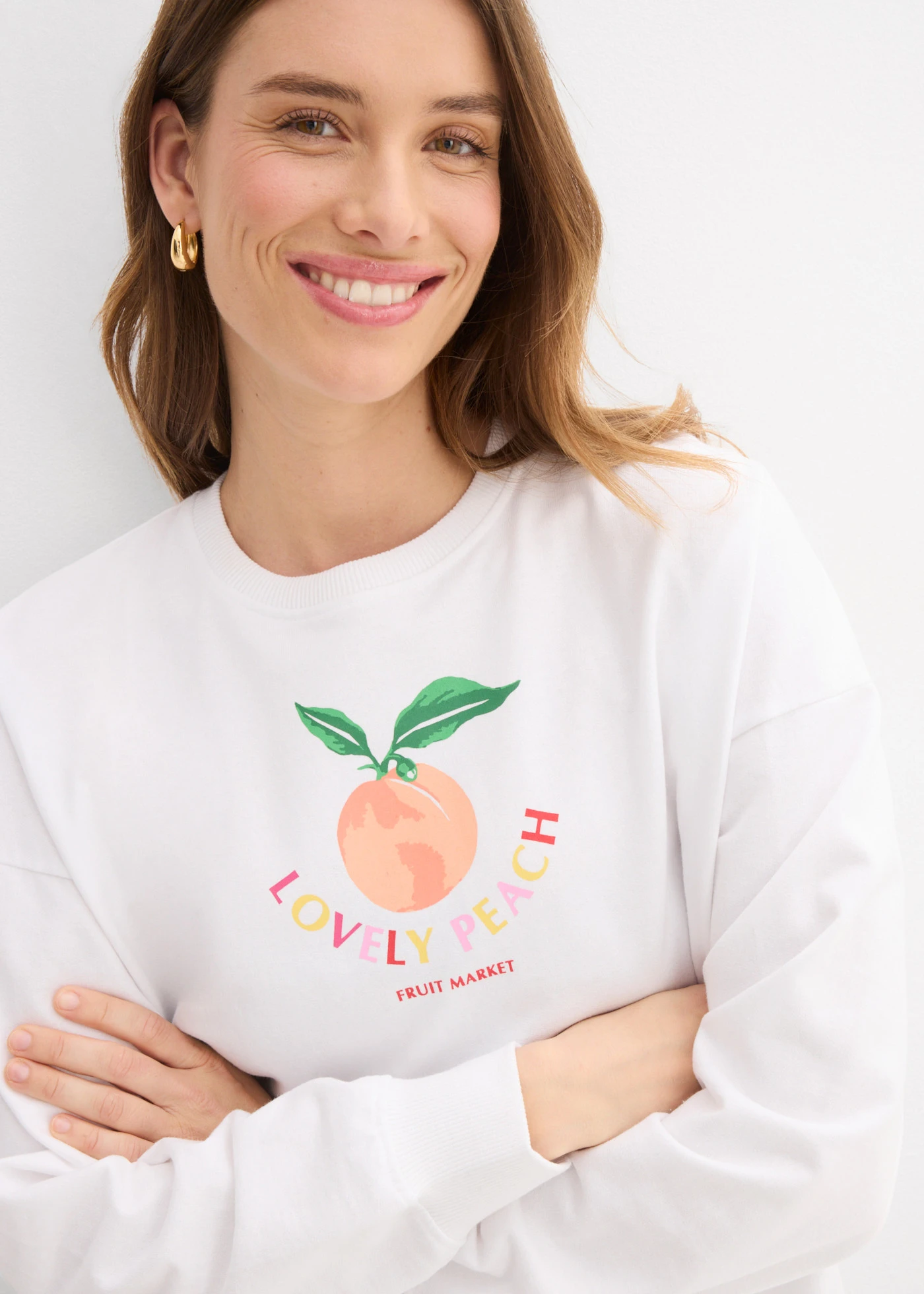 Bluza oversize • biały • sklep bonprix