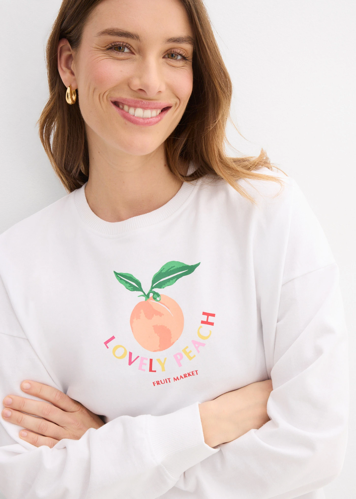 Oversize mikina • bílá • bonprix obchod