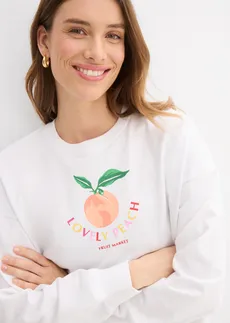 Bluza oversize • biały • sklep bonprix