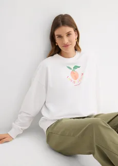 Bluza oversize • biały • sklep bonprix