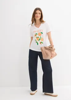 T-shirt 100% coton, Couleur: blanc-cannelle-marron clair-rouille-vert foncé-vanille-vert poire-nectarine