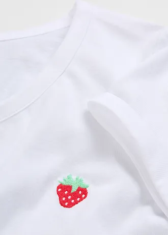 T-shirt van puur katoen • wit • bonprix online shop