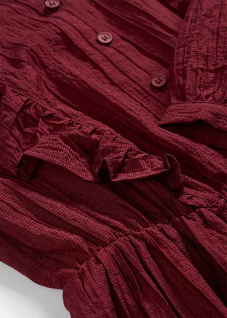 Robe à volants • rouge rubis • Boutique bonprix