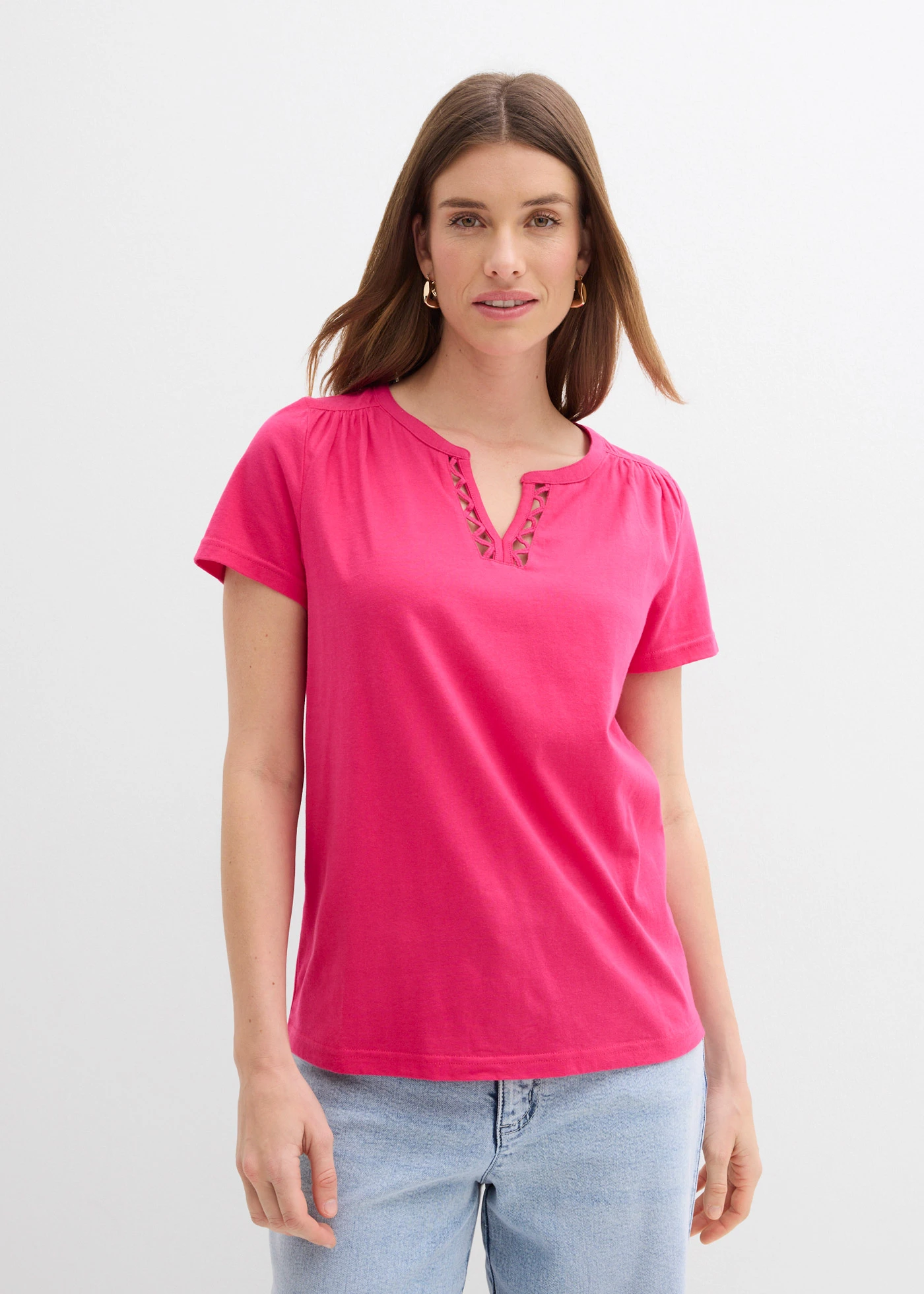 Shirt met decoratieve halslijn • pinklady • bonprix online shop