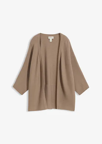 Gebreid vest, Kleur: taupe