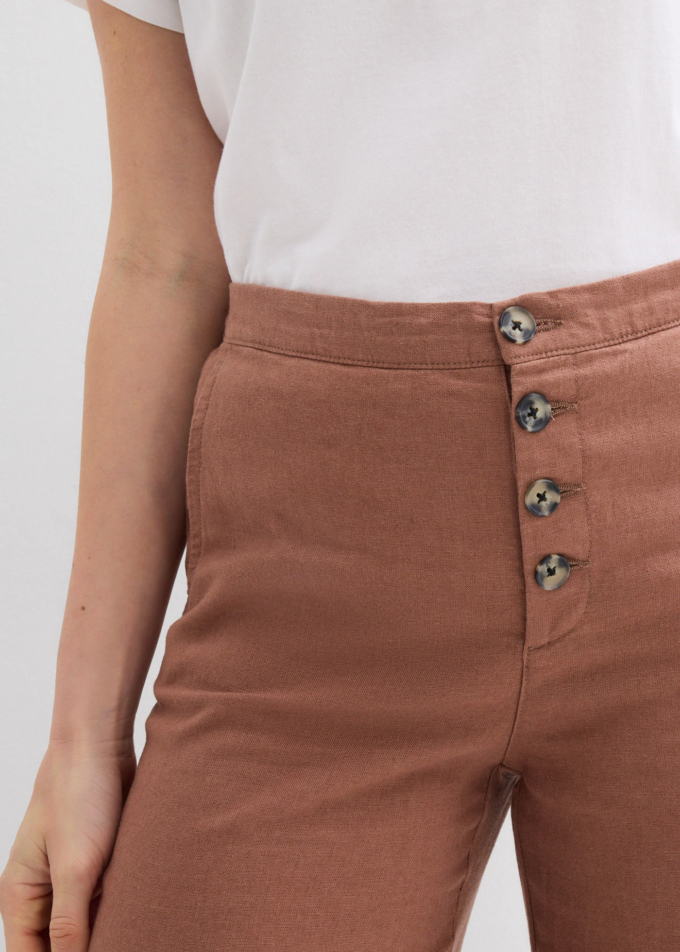 Pantaloni lungi palazzo cu in • maro castaniu • magazin bonprix