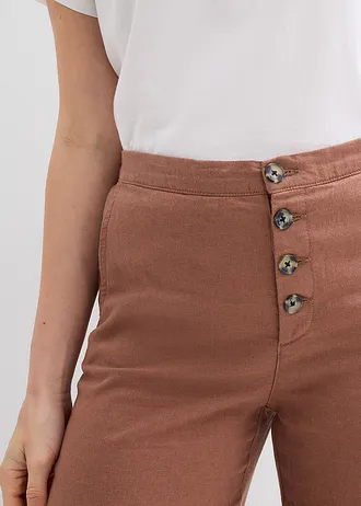 Pantaloni lungi palazzo cu in • maro castaniu • magazin bonprix