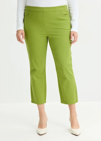 7/8 instapbroek met stretch, Kleur: mosgroen