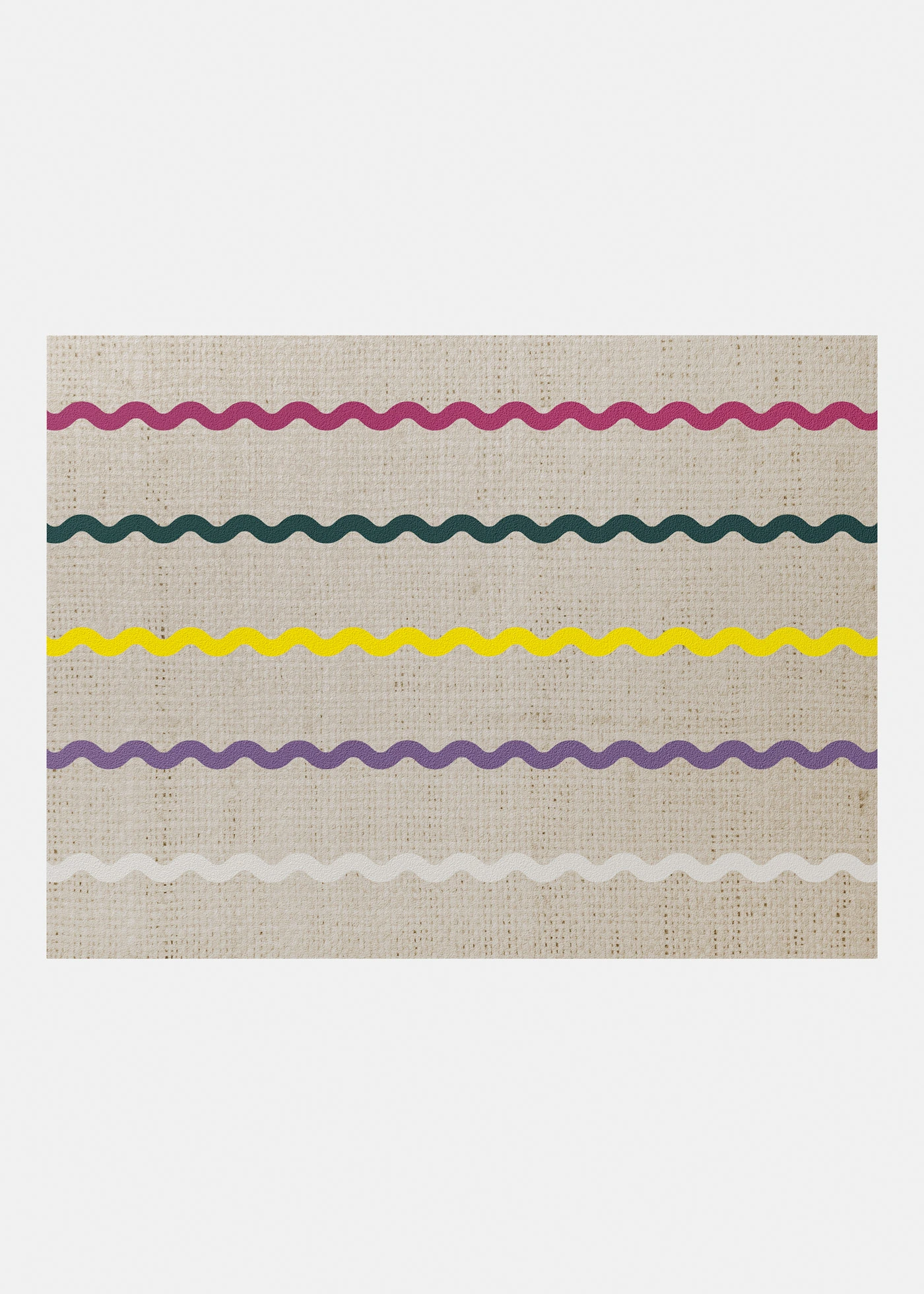 Paillasson lavable au motif graphique • écru-multicolore rayé • Boutique bonprix