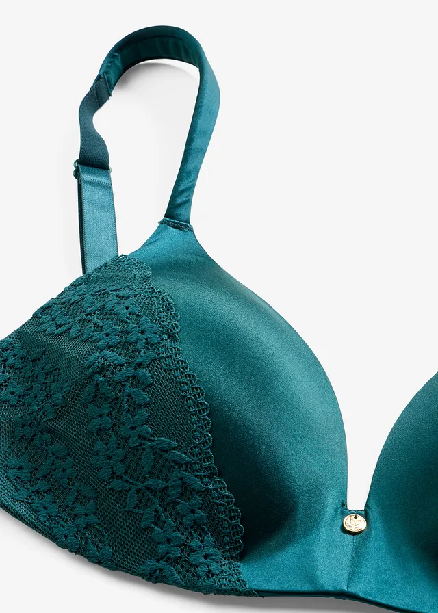 Soutien-gorge à coques sans armatures, bretelles rembourrées • vert poivre • product-page.page-title-suffix