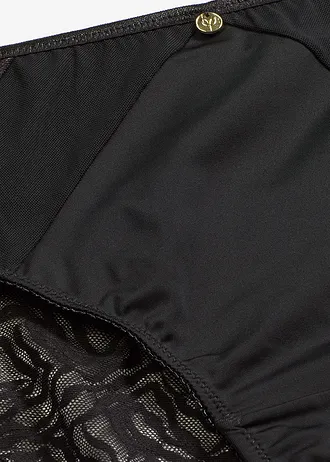 Chilot maxi cu mesh • negru • magazin bonprix