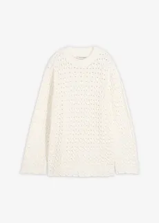 Sweter ażurowy • biel wełny • sklep bonprix