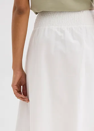 Midi rok van puur katoen • wit • bonprix online shop