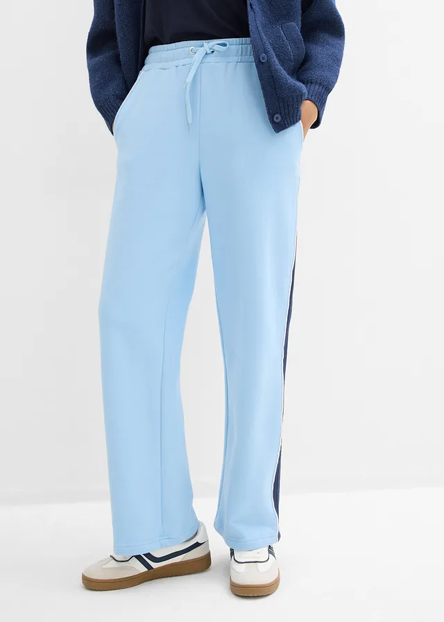 Pantaloni casual din material cu bumbac • bleu/bleumarin • magazin bonprix