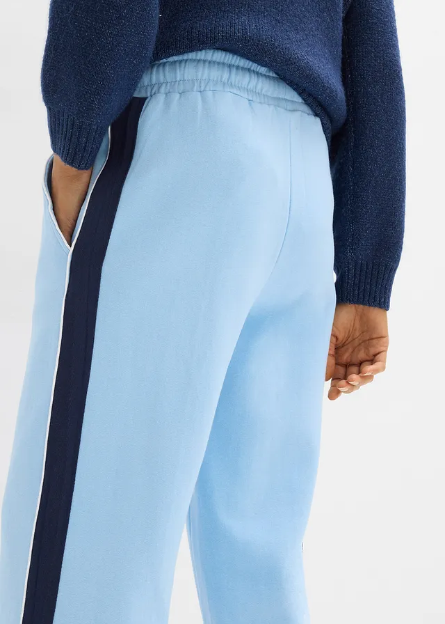 Pantaloni casual din material cu bumbac • bleu/bleumarin • magazin bonprix