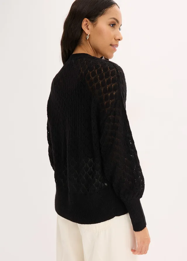 Ajour vest • zwart • product-page.page-title-suffix