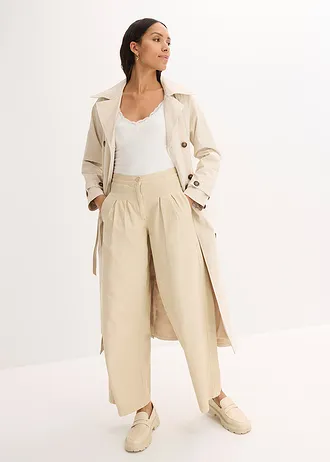 Geribde top van een zachte viscosemix (set van 2) • wolwit-donkerblauw • bonprix online shop