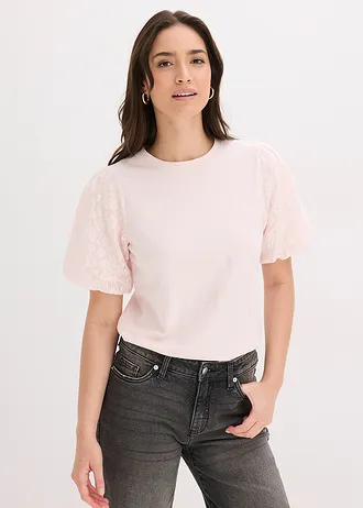 Shirt van puur katoen • lichtroze • bonprix online shop