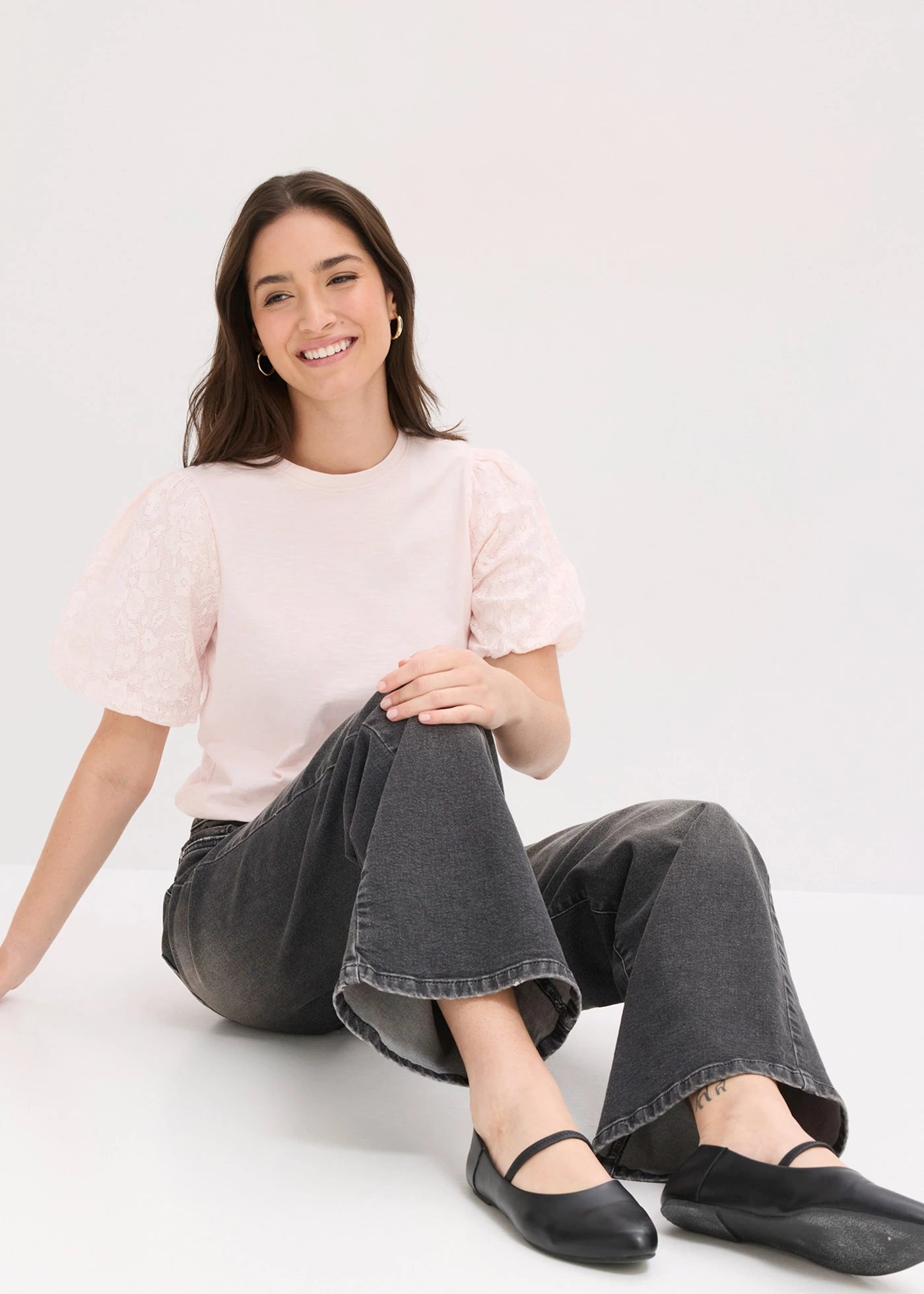 Shirt van puur katoen • lichtroze • bonprix online shop