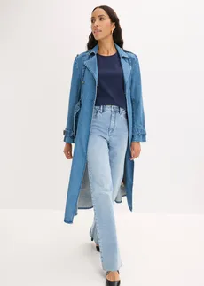 Shirt met ballonmouwen donkerblauw