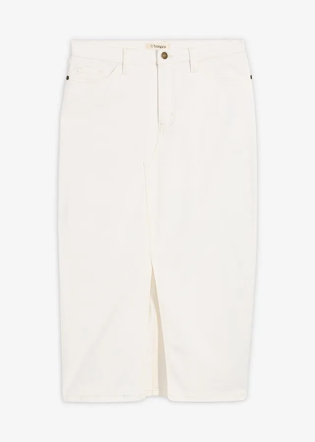 Džínsová sukňa v midi dĺžke