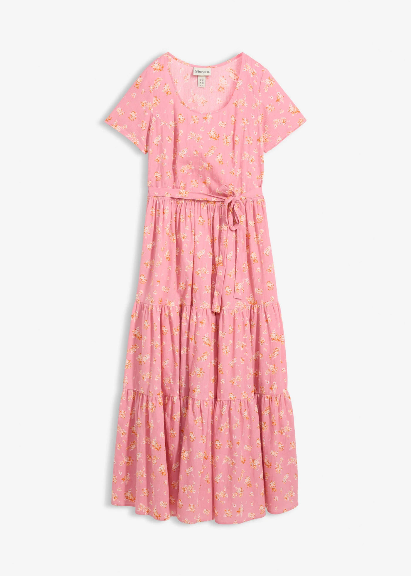 Rochie din bumbac 100% • violet-orhidee fumuriu/oranj/roz-piersică deschis • magazin bonprix