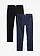 Pantaloni cu stretch Classic Fit, drepți (set 2 bucăți), culoare: bleumarin+negru