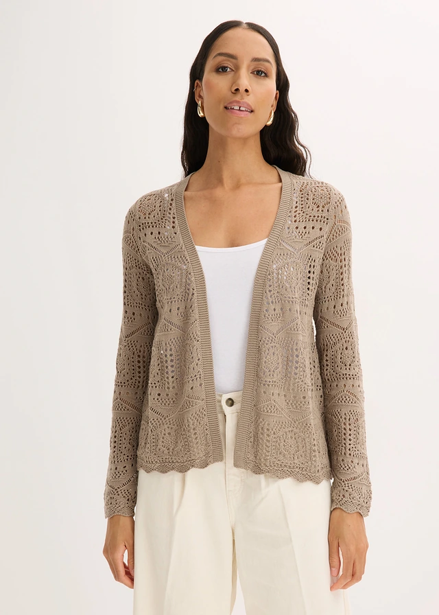 Ajour vest • taupe • product-page.page-title-suffix