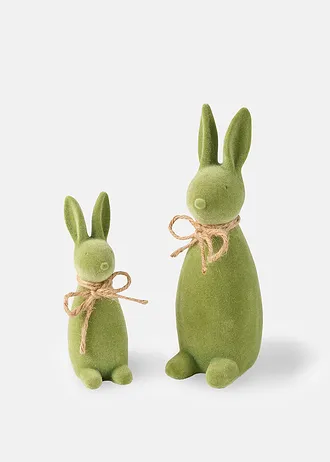 Decoratieve haasjes (2-delig) • groen • bonprix online shop