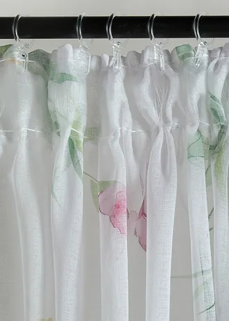 Voilage à imprimé floral (1 pce) • blanc/multicolore • Boutique bonprix