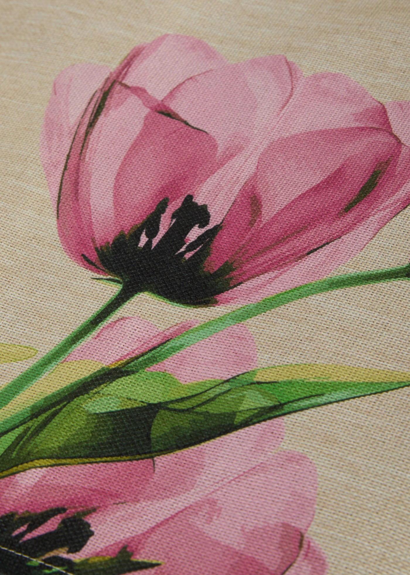 Běhoun na stůl s potiskem tulipánů • růžovo-krémová • bonprix obchod