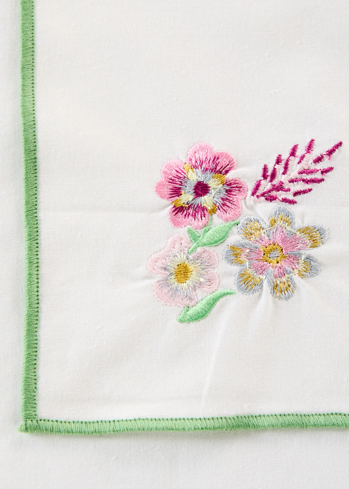 Șervete textile din bumbac organic (set 2 buc.) • alb/multicolor • magazin bonprix