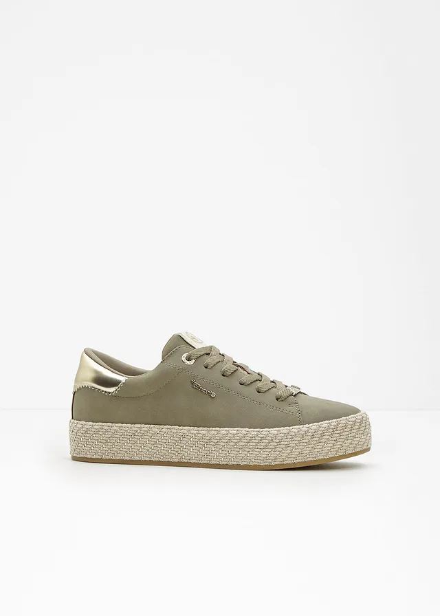 Sneakers Tamaris à plateforme effet raphia